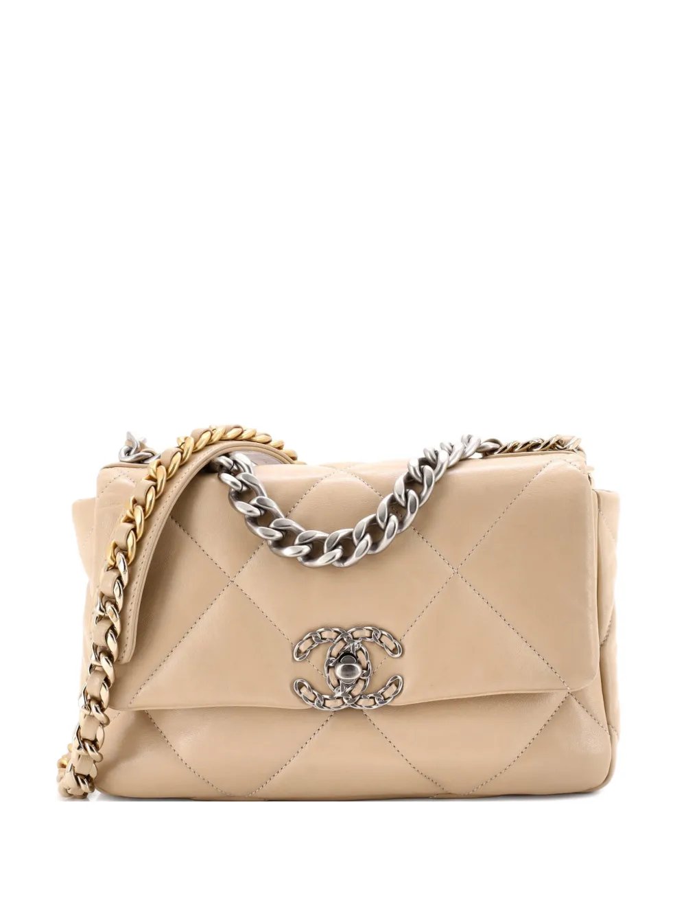 19 Flap Bag Quilted Leather Medium crossbody bag