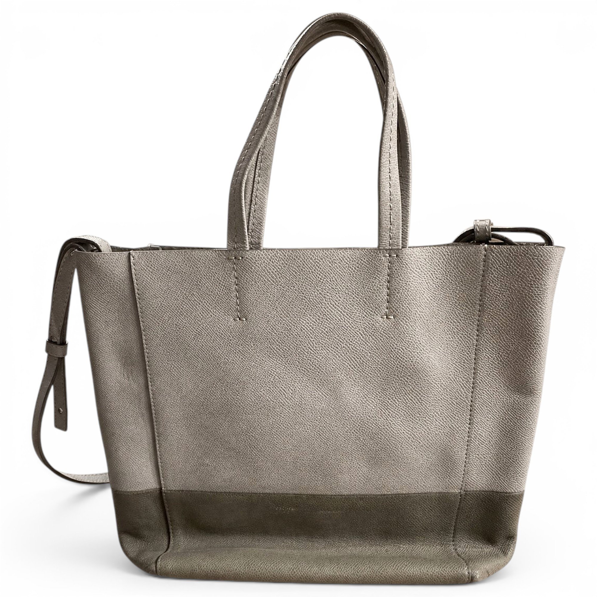 Cabas Horizotal leather tote