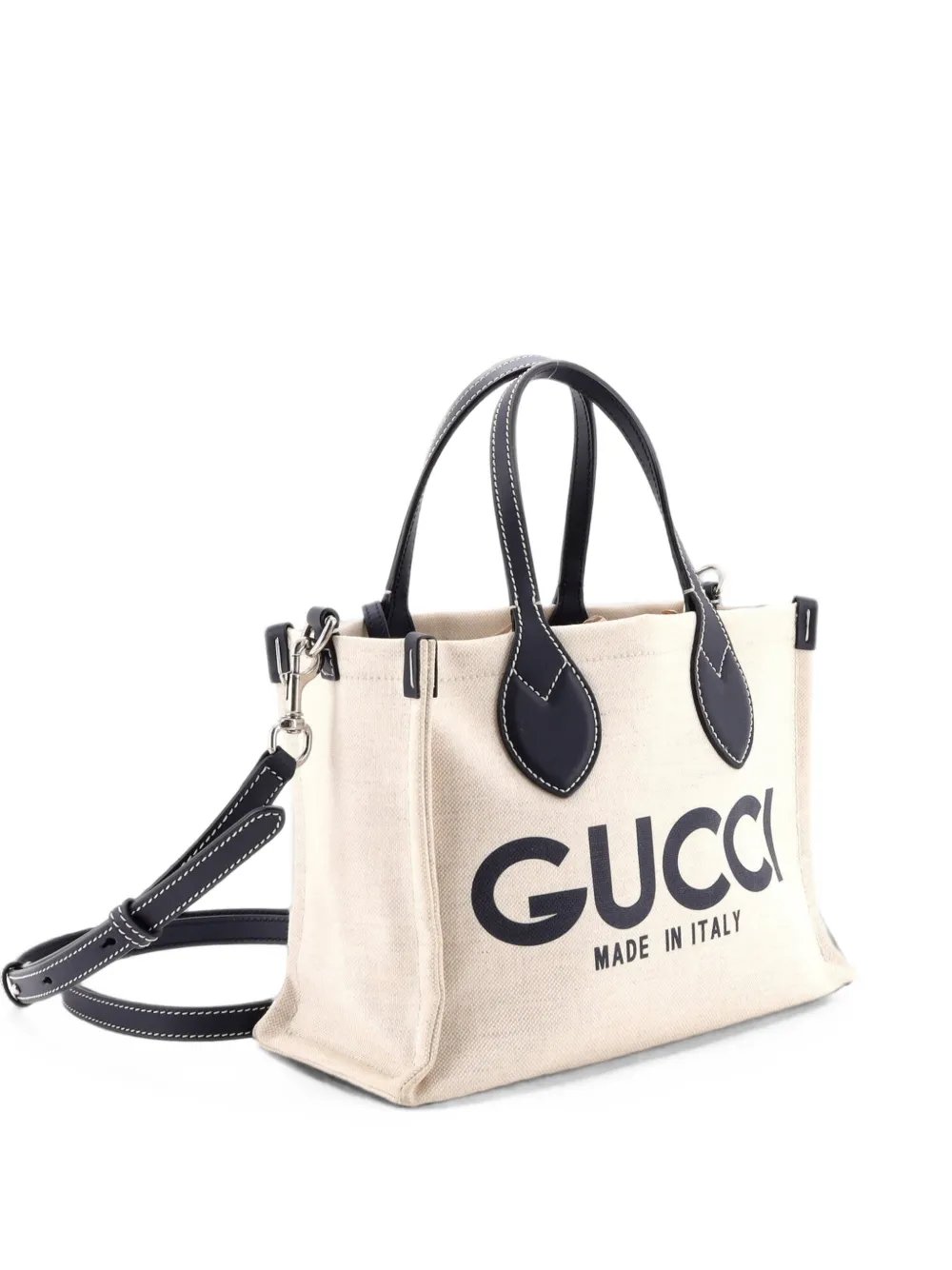 Logo Shopper Tote Printed Canvas Small shoulder bag