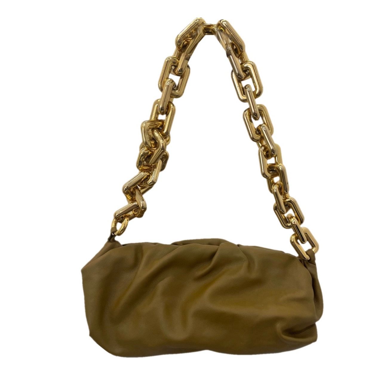 Chain Pouch leather clutch bag