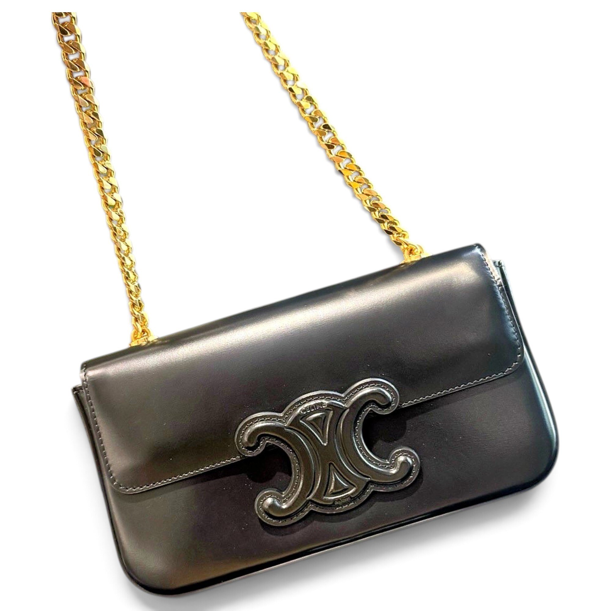Triomphe Long leather handbag