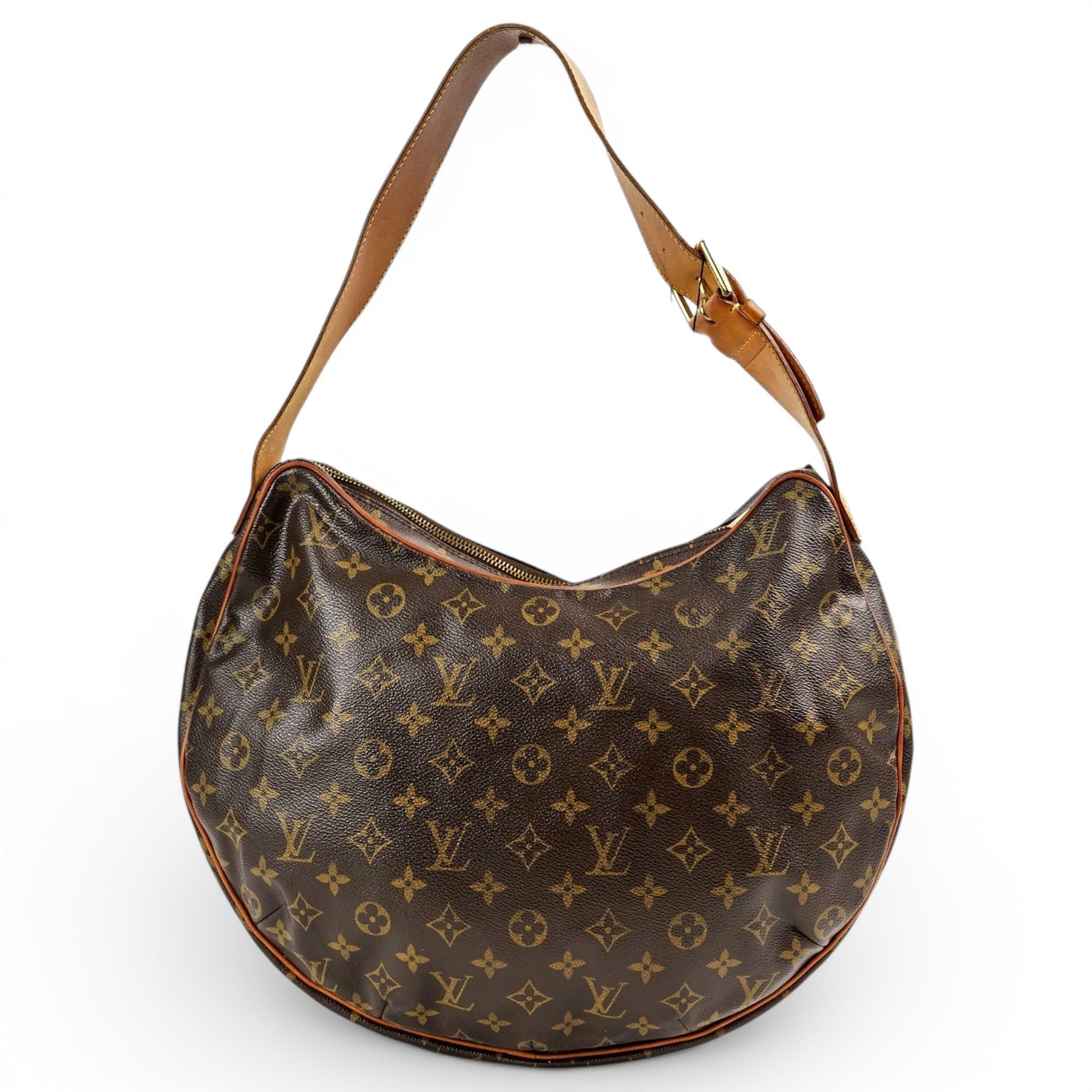 Croissant leather handbag