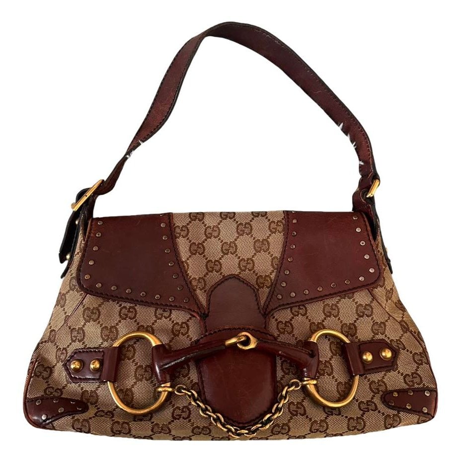 Horsebit Chain cloth handbag
