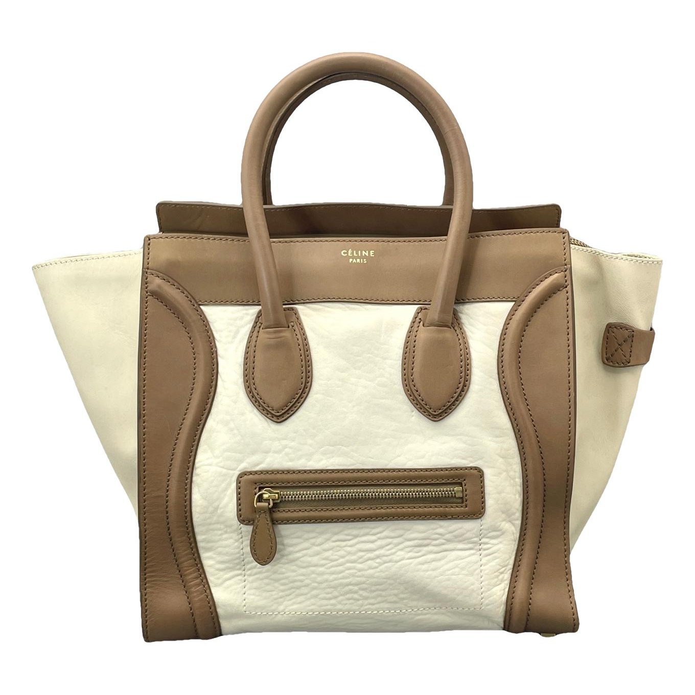 Luggage pony-style calfskin handbag