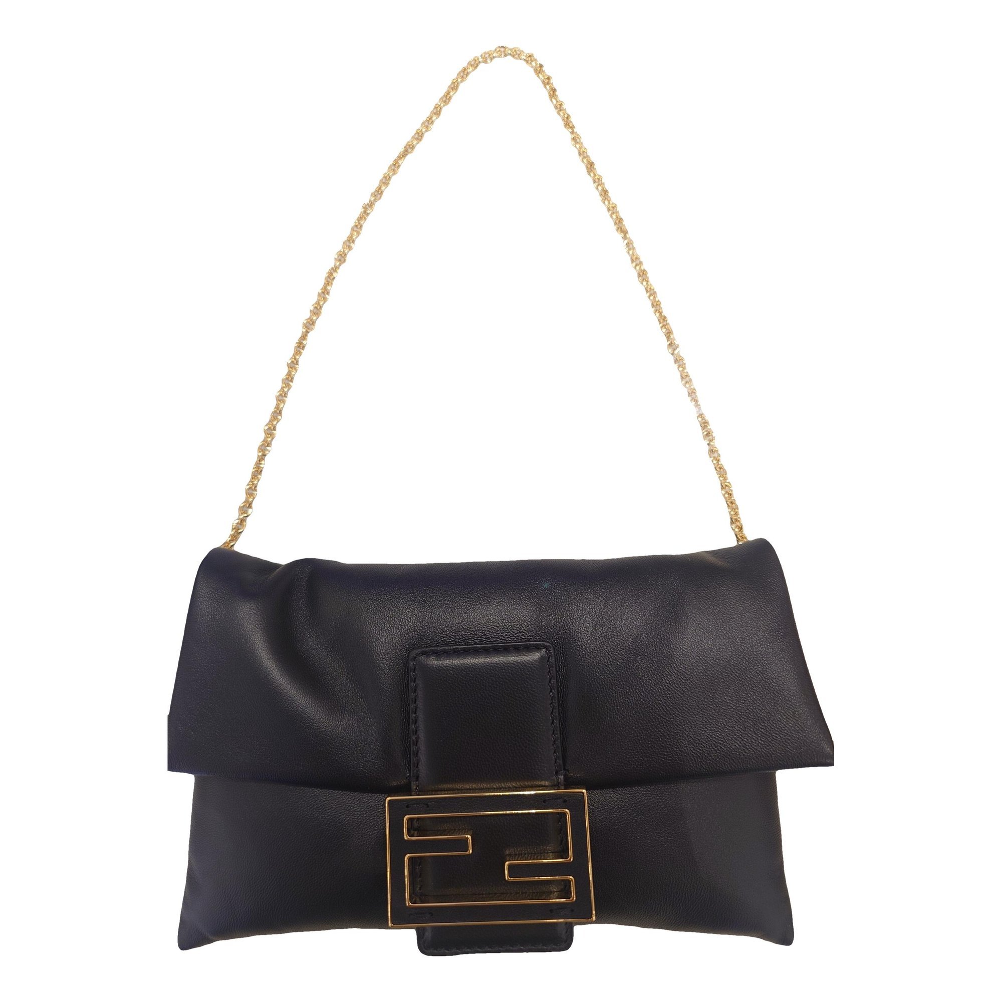 Leather clutch bag