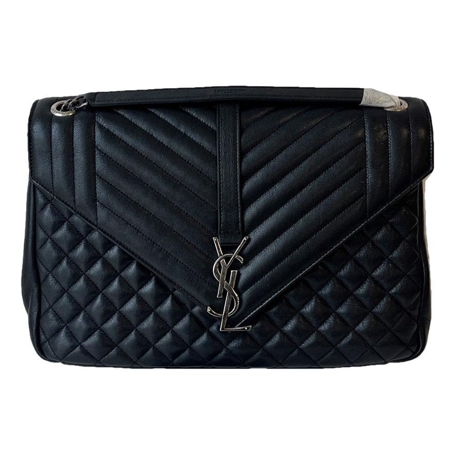 Envelope leather handbag