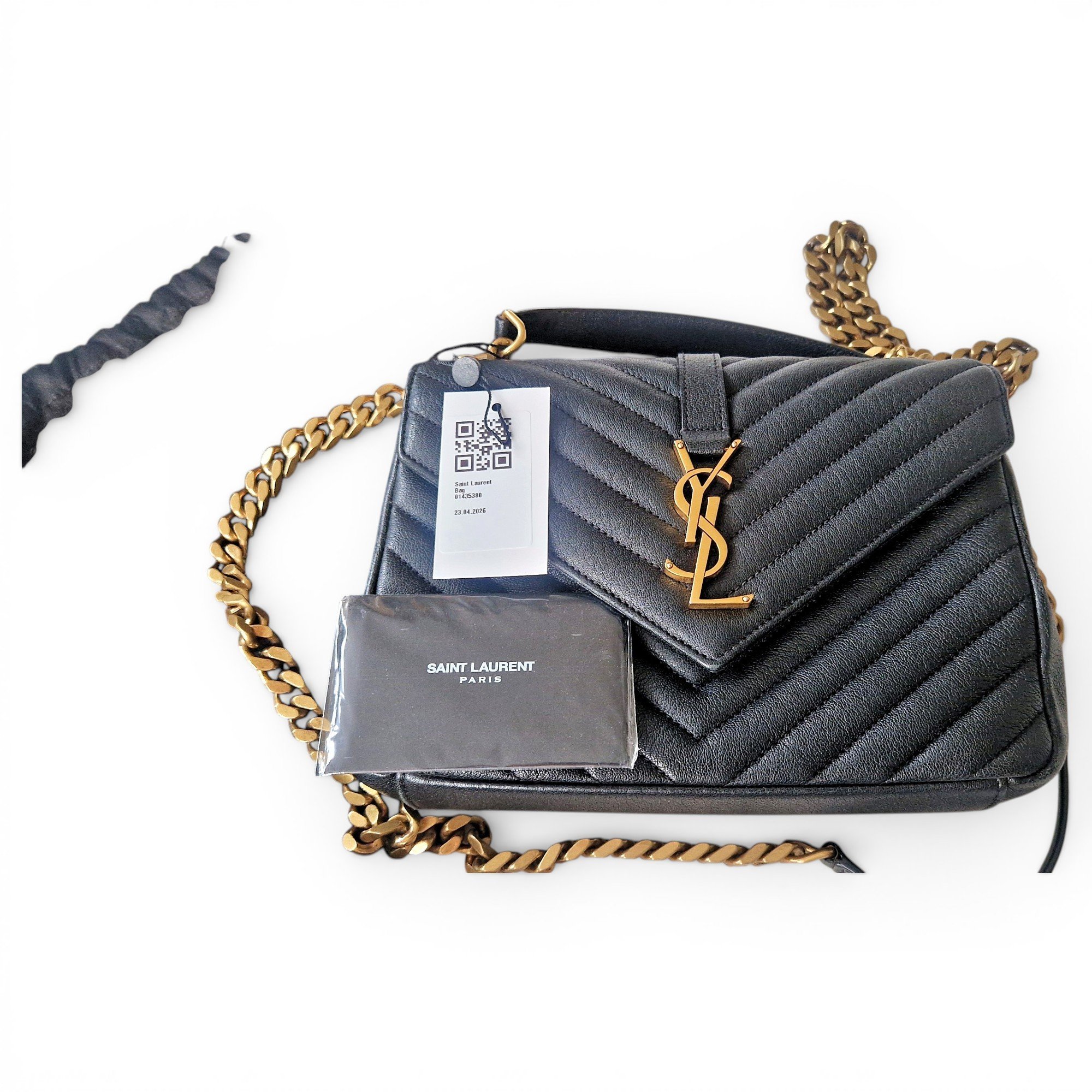 Collége monogramme leather handbag