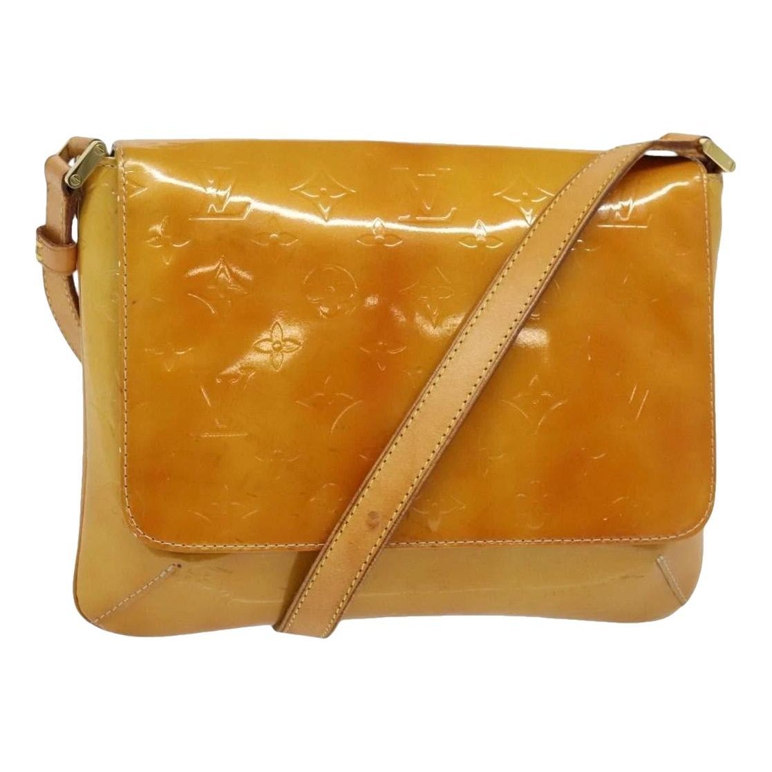 Patent leather handbag