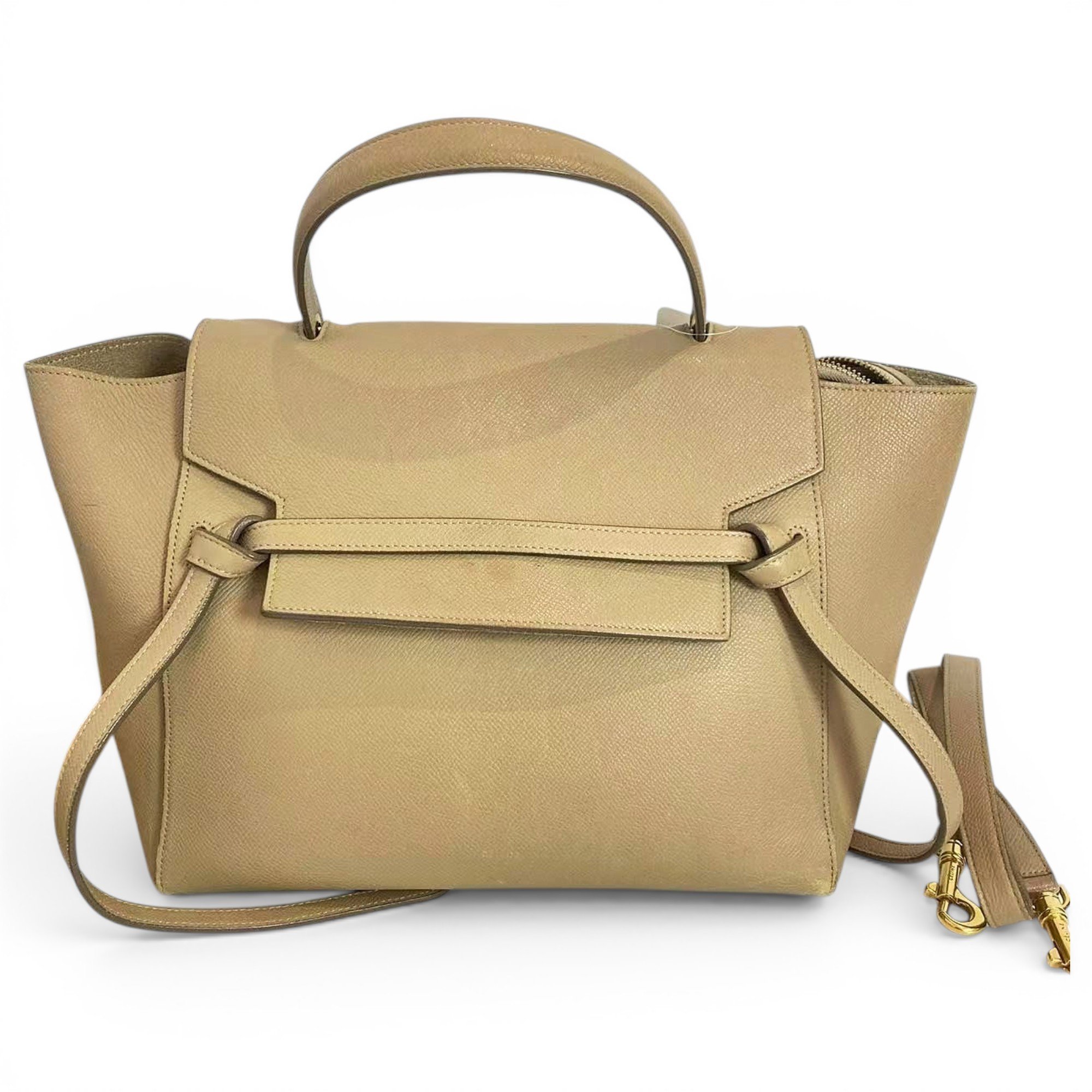 Belt leather handbag