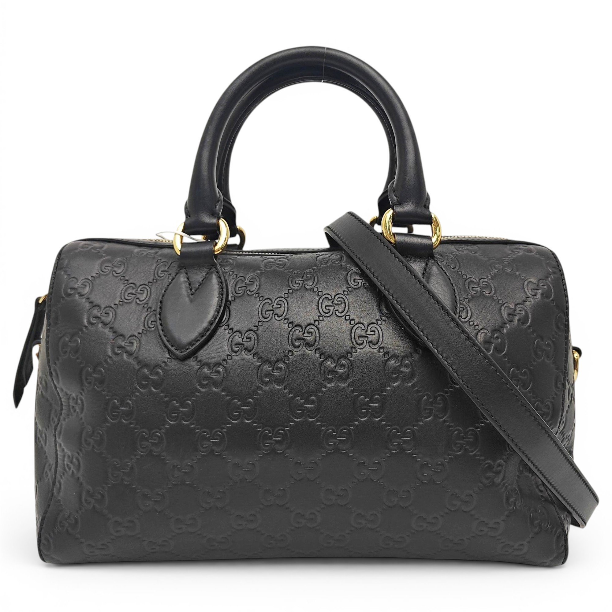 Boston leather tote