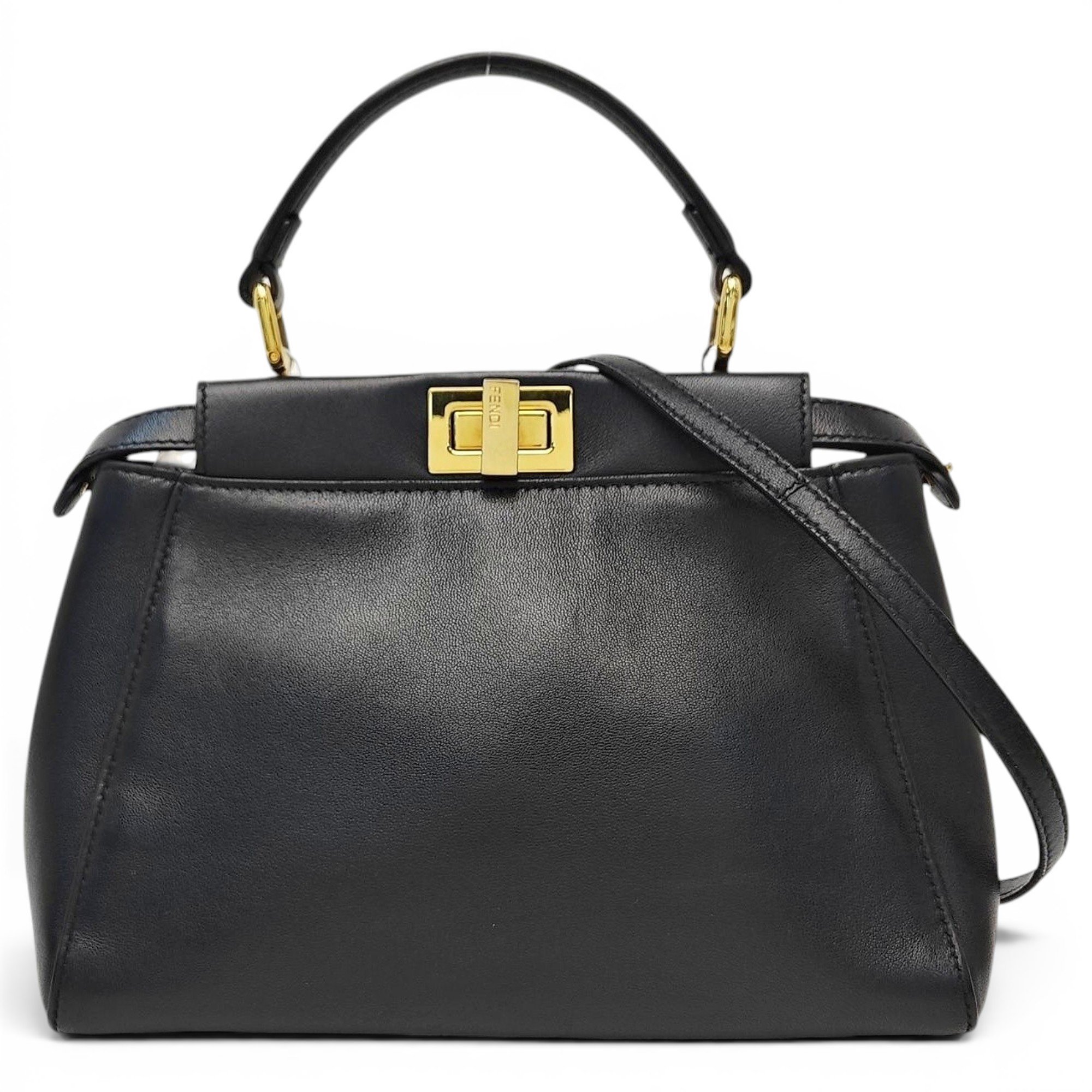 Peekaboo leather handbag