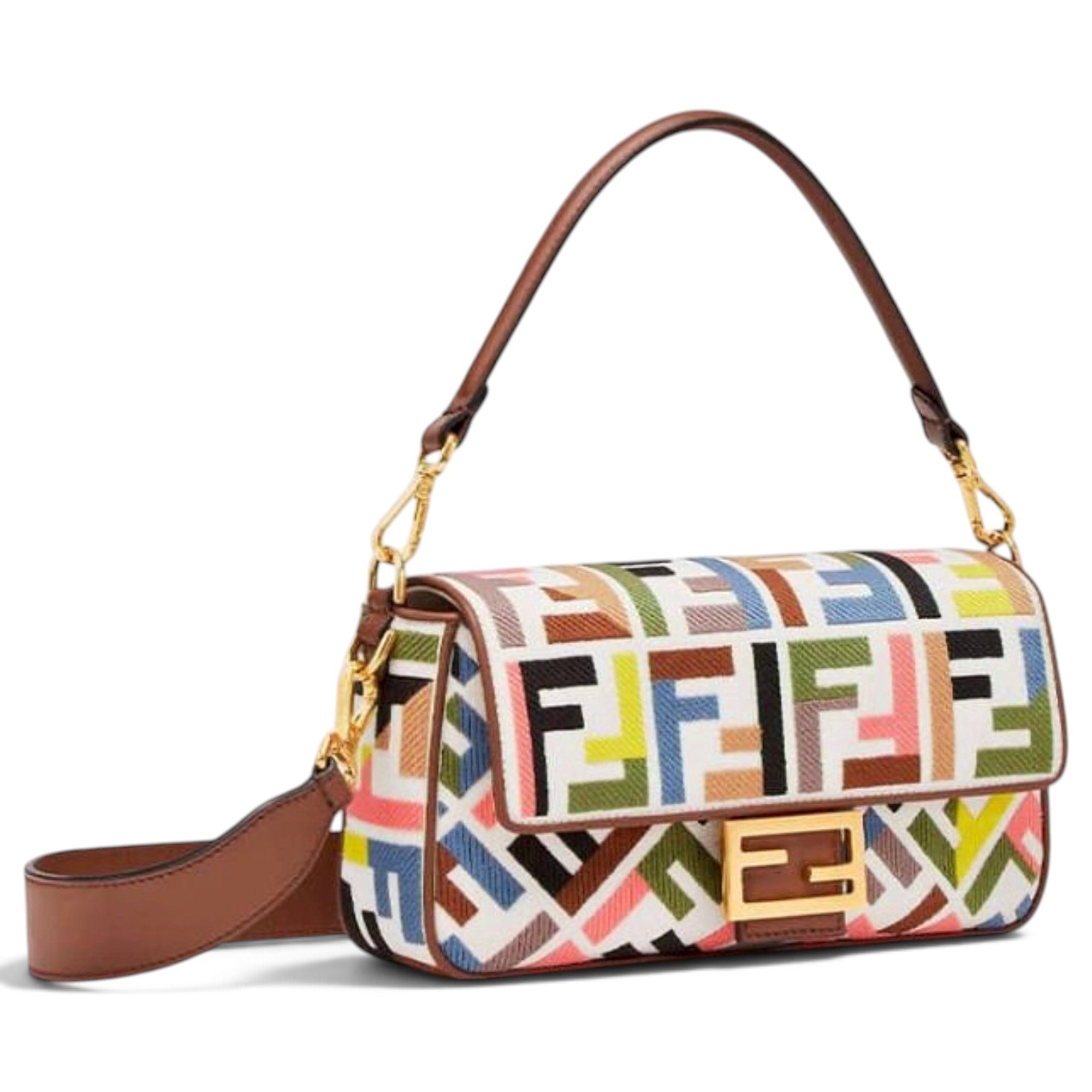 Baguette leather handbag