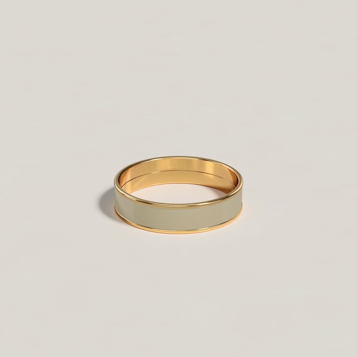 Marron Glacé Uni Ring, Small Model