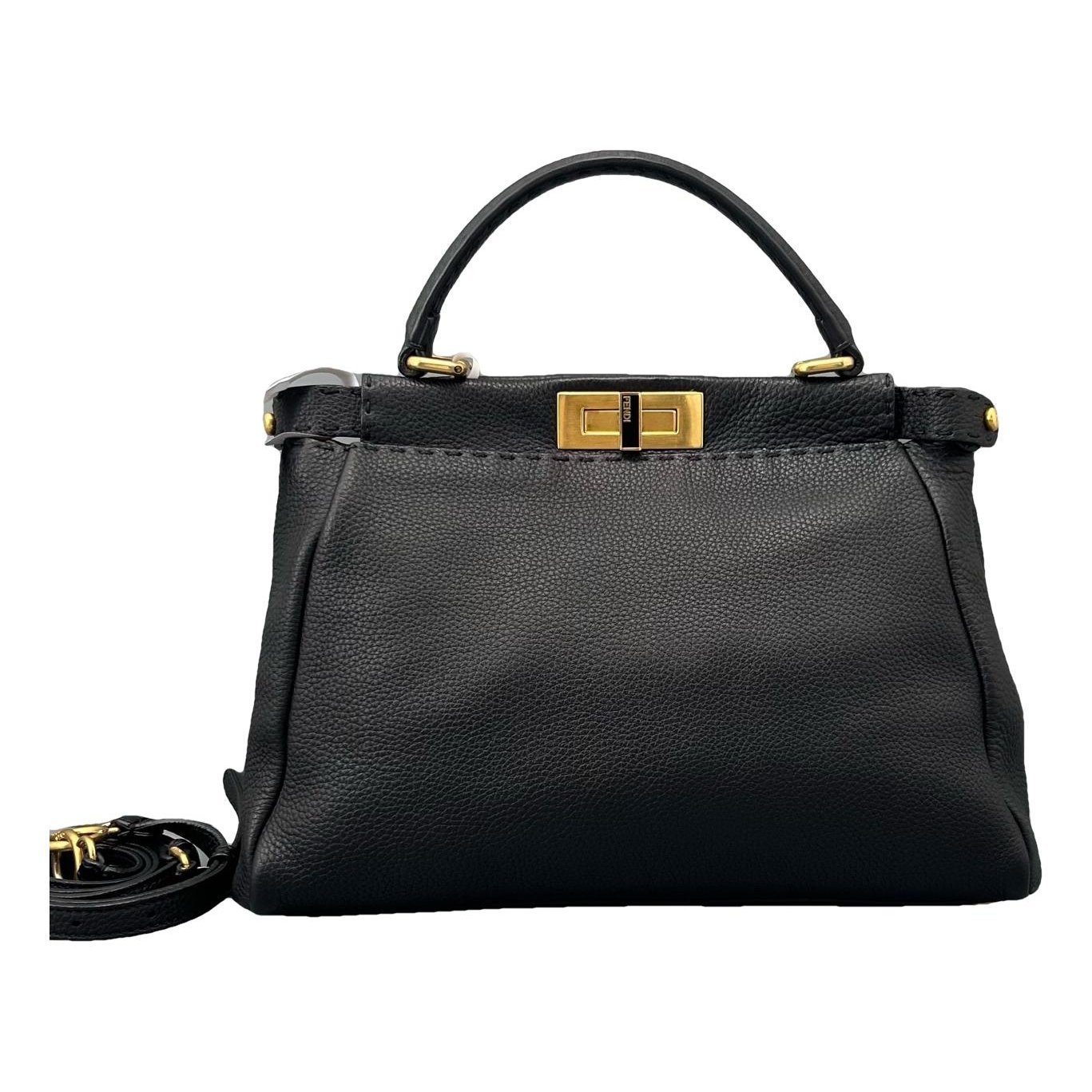 Peekaboo leather handbag