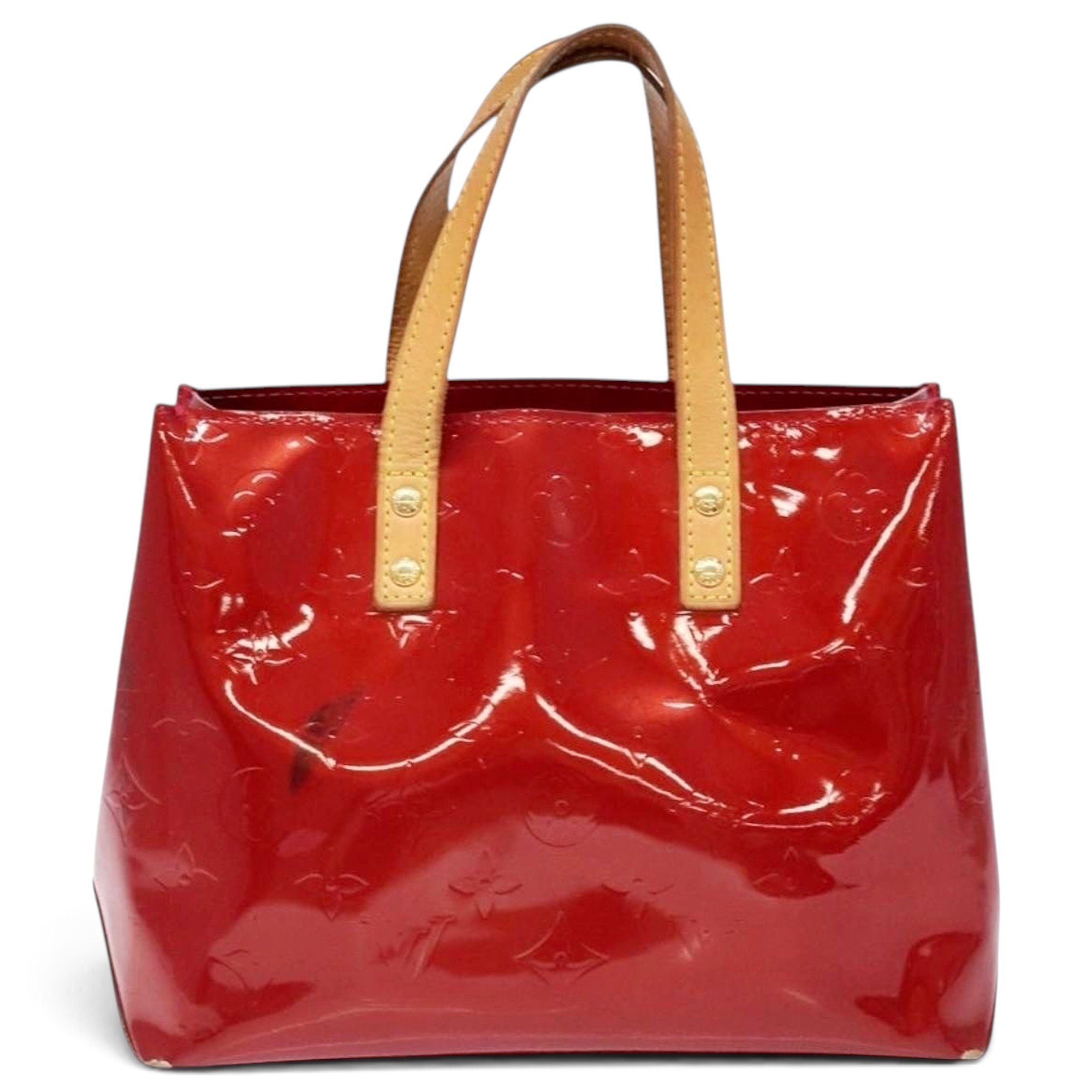 Reade patent leather handbag