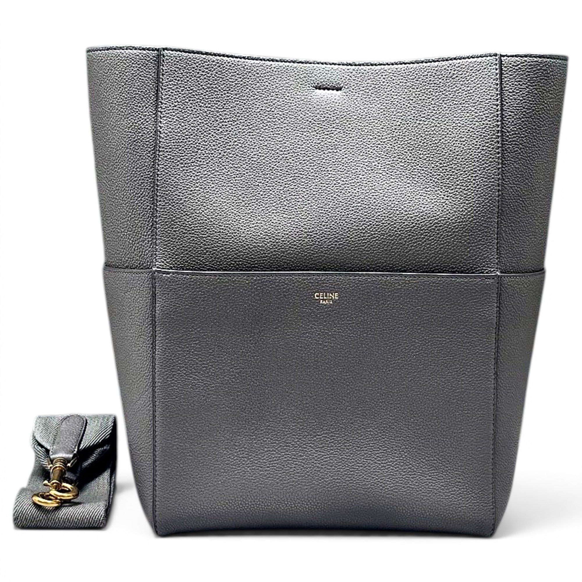 Seau Sangle leather tote