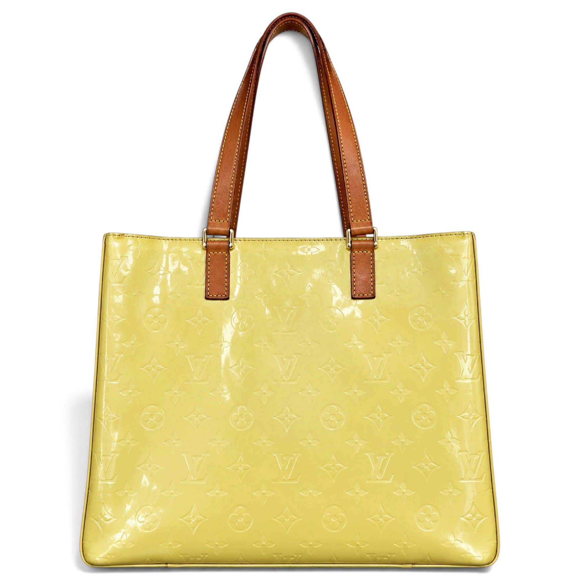 Houston patent leather tote