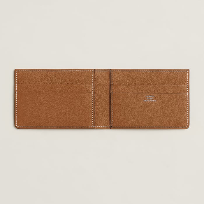 Gold H Sellier Card Holder