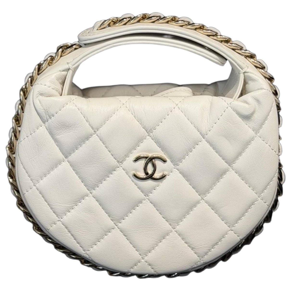 Hula Hoop leather handbag