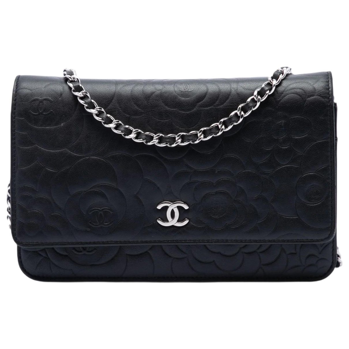 Wallet On Chain leather crossbody bag