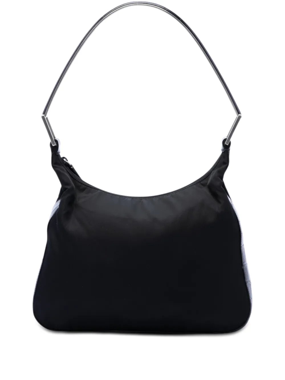2000-2013 Croc Embossed Leather Trimmed Tessuto shoulder bag