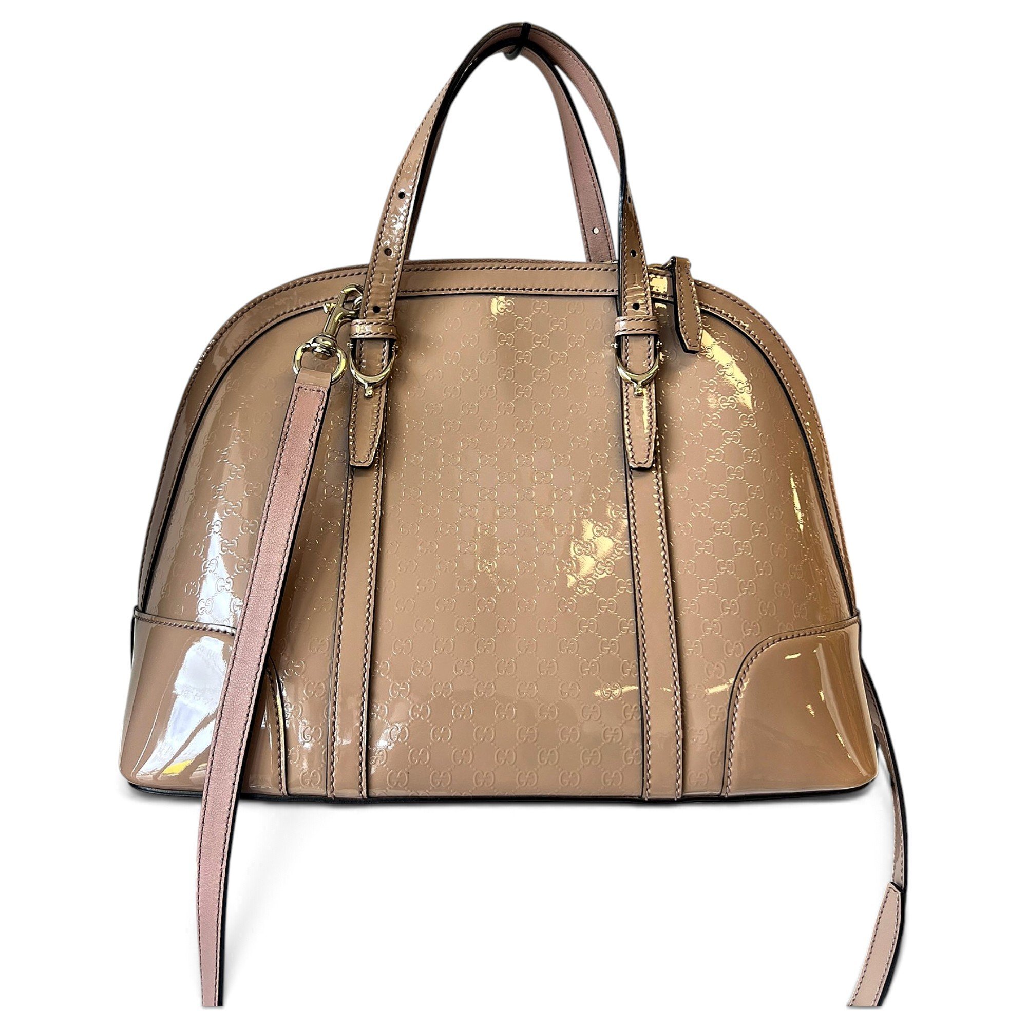 Patent leather tote
