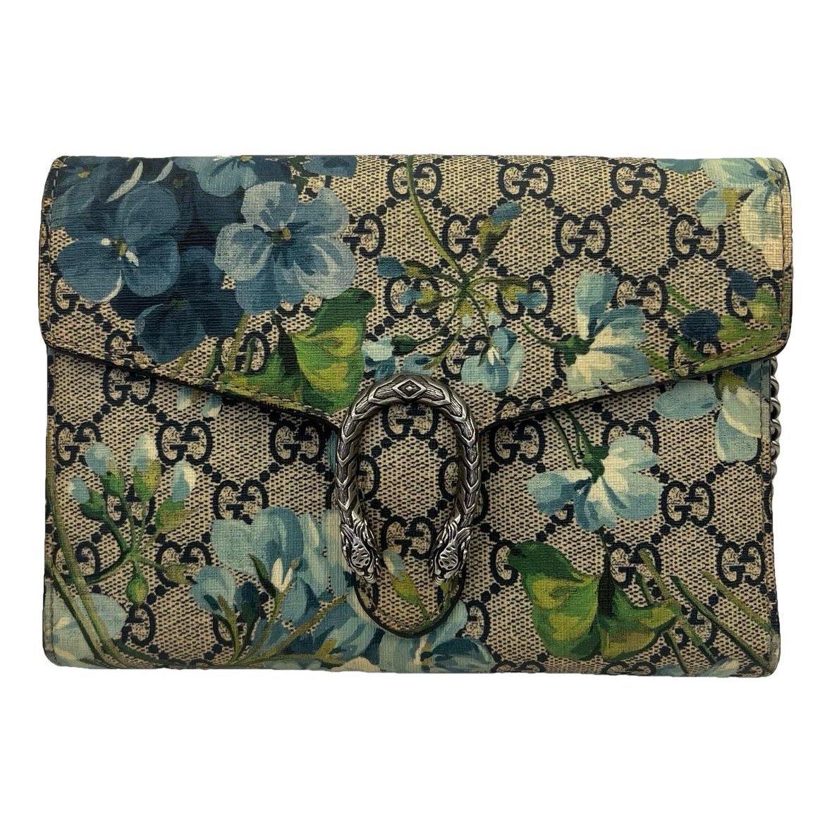 Dionysus Chain Wallet vinyl crossbody bag