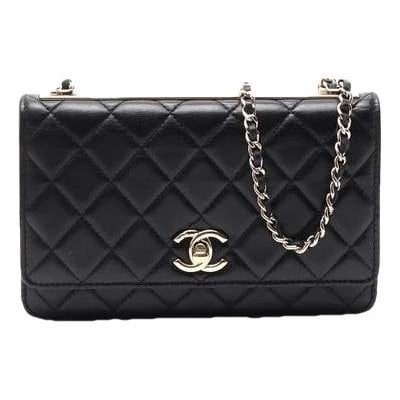 Trendy CC Wallet on Chain leather crossbody bag