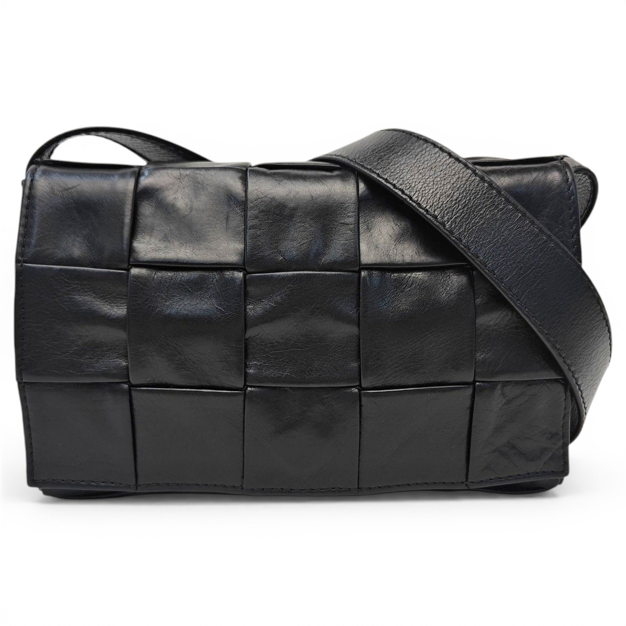 Brick Cassette leather handbag