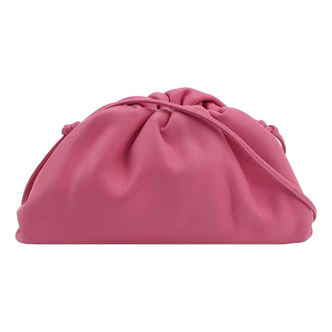 Pouch leather handbag