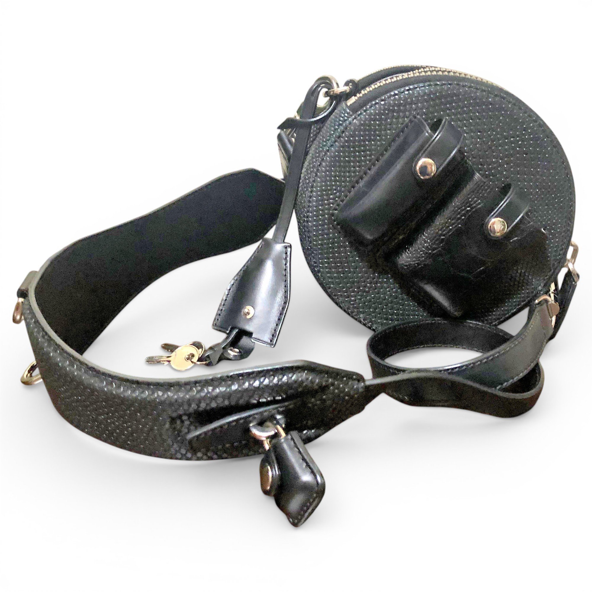 Leather crossbody bag