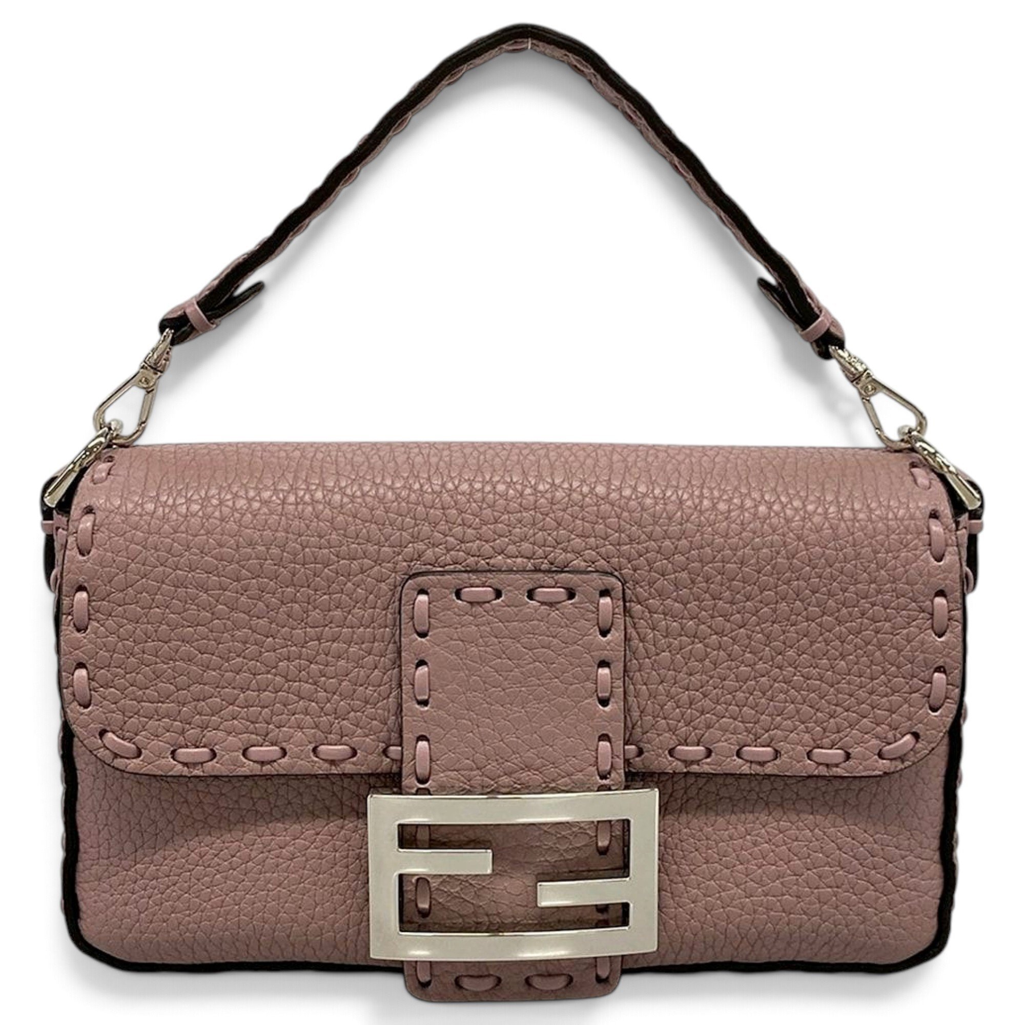 Baguette leather handbag