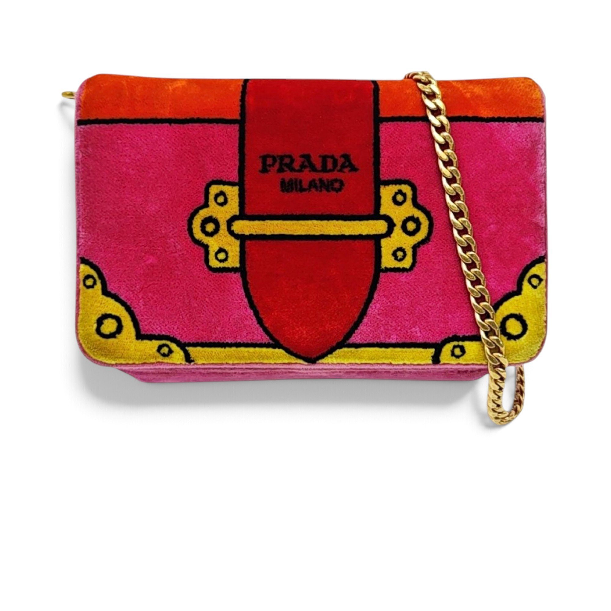 Cahier velvet handbag
