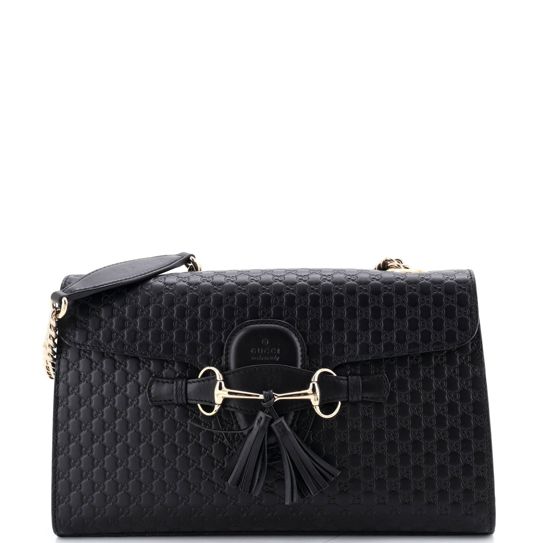 Emily Chain Flap Bag Microguccissima Leather Medium