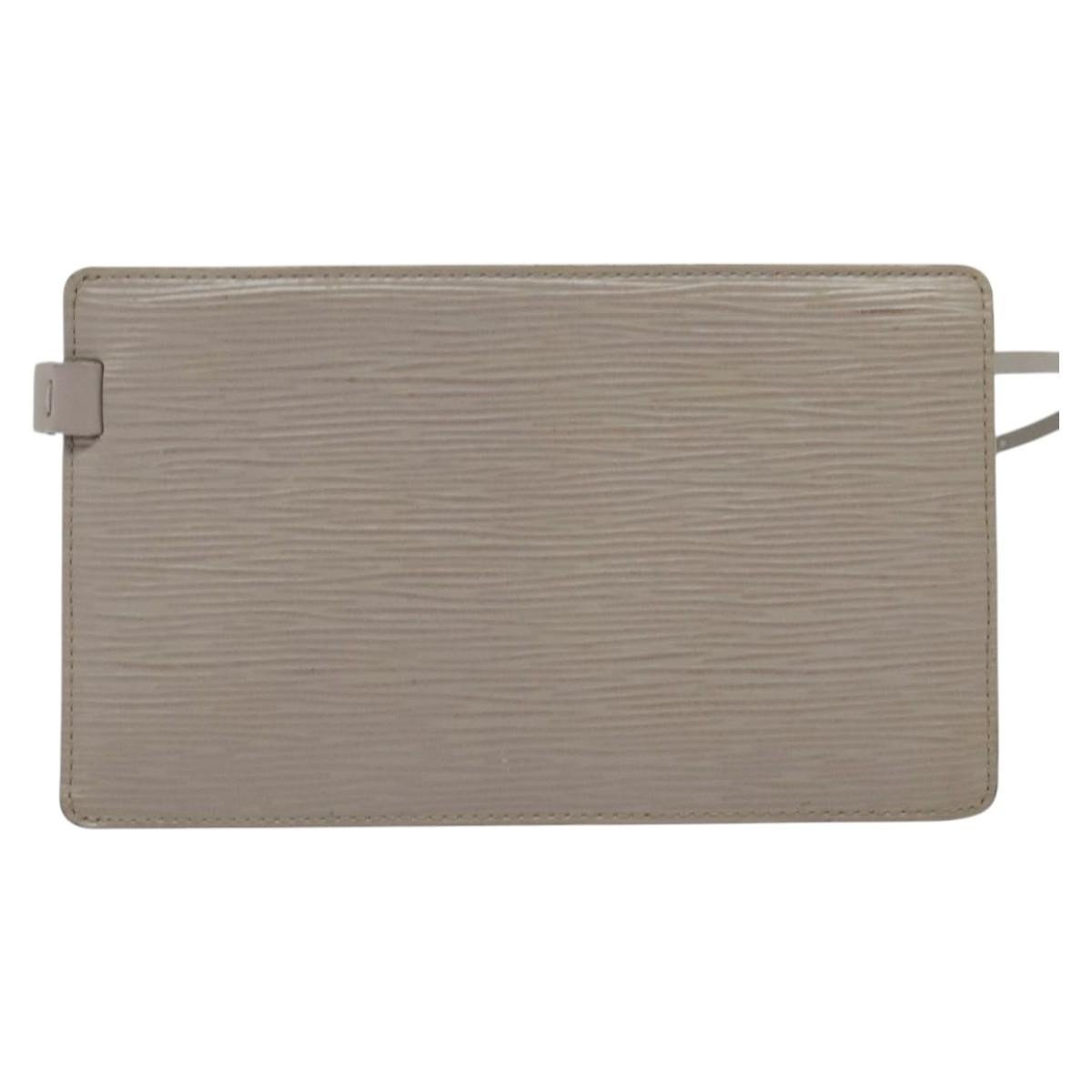 Leather clutch bag