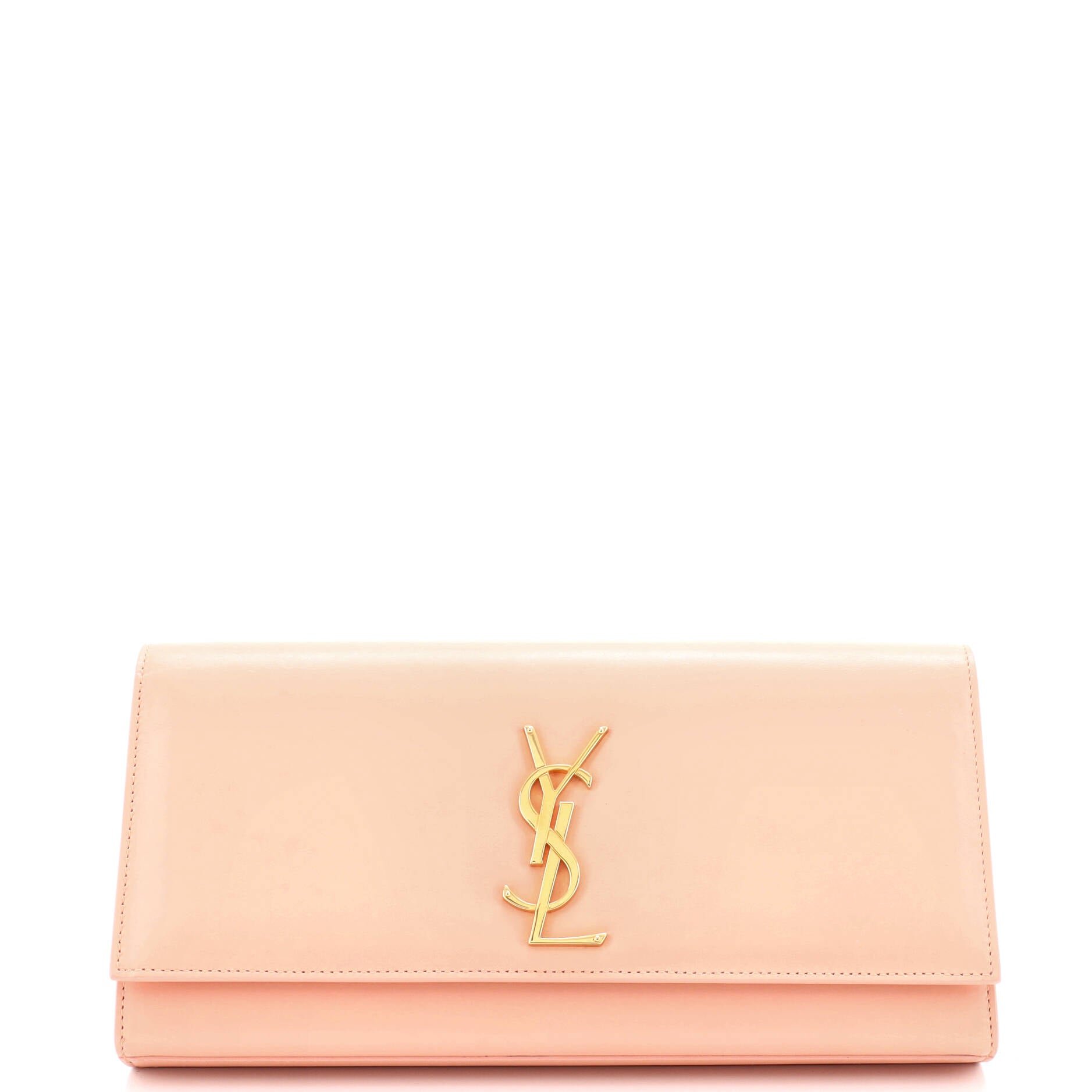 Saint Laurent Classic Monogram Clutch Leather Long