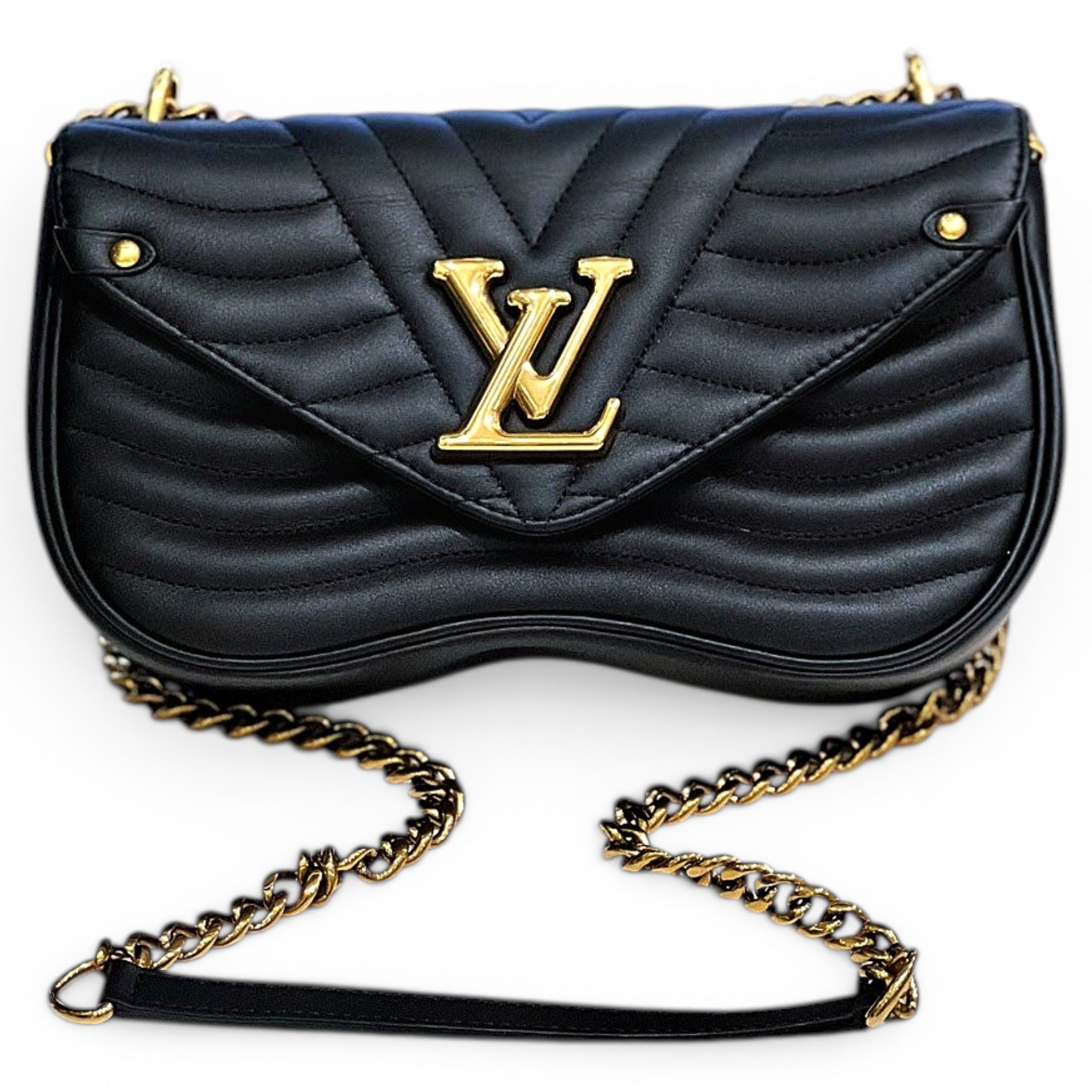 New Wave leather handbag