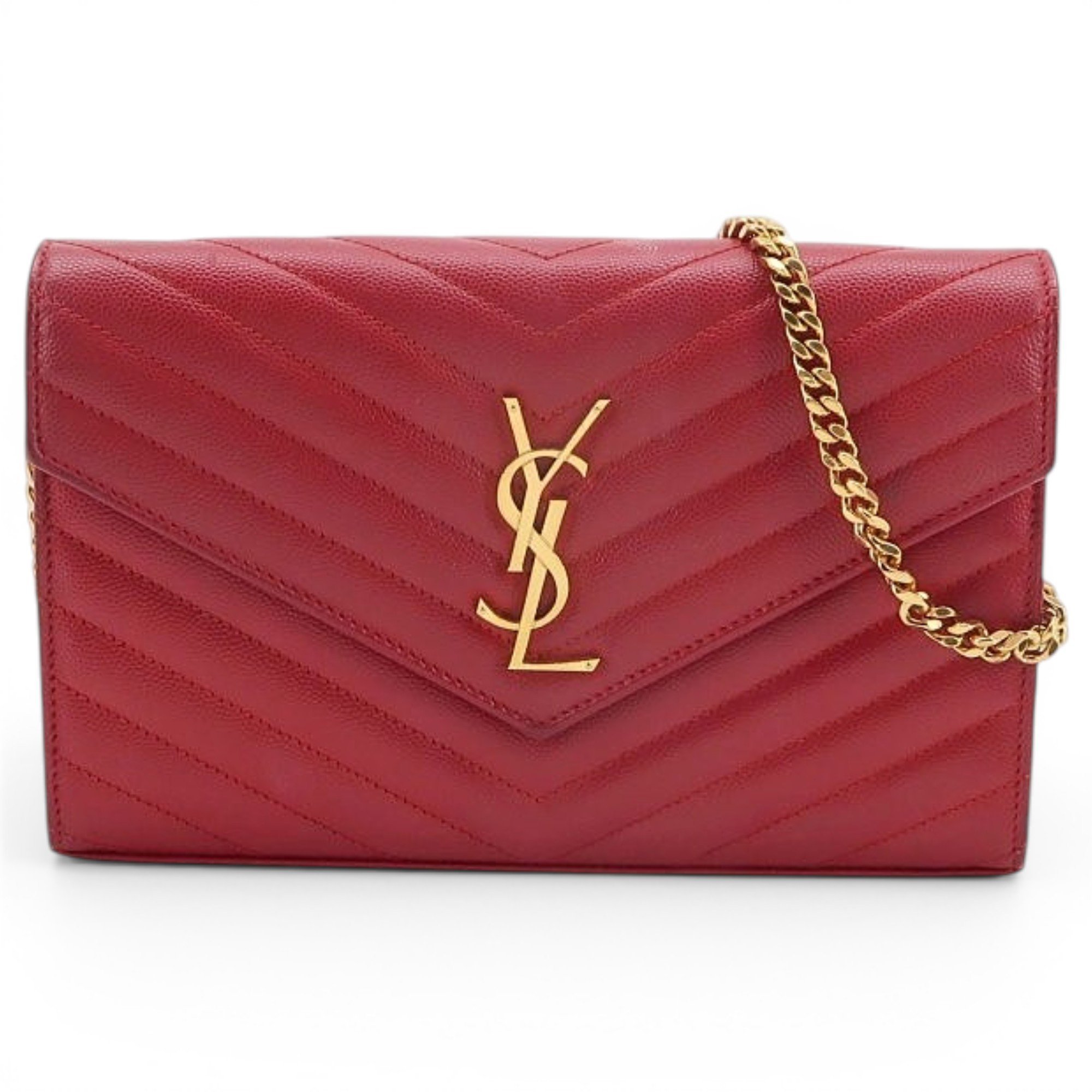 Saint Laurent Envelope leather handbag