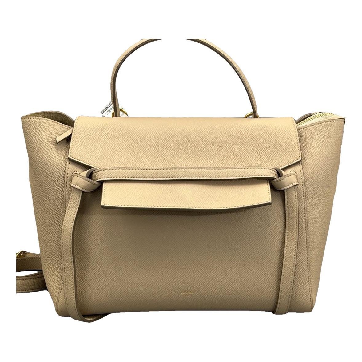 Belt leather handbag