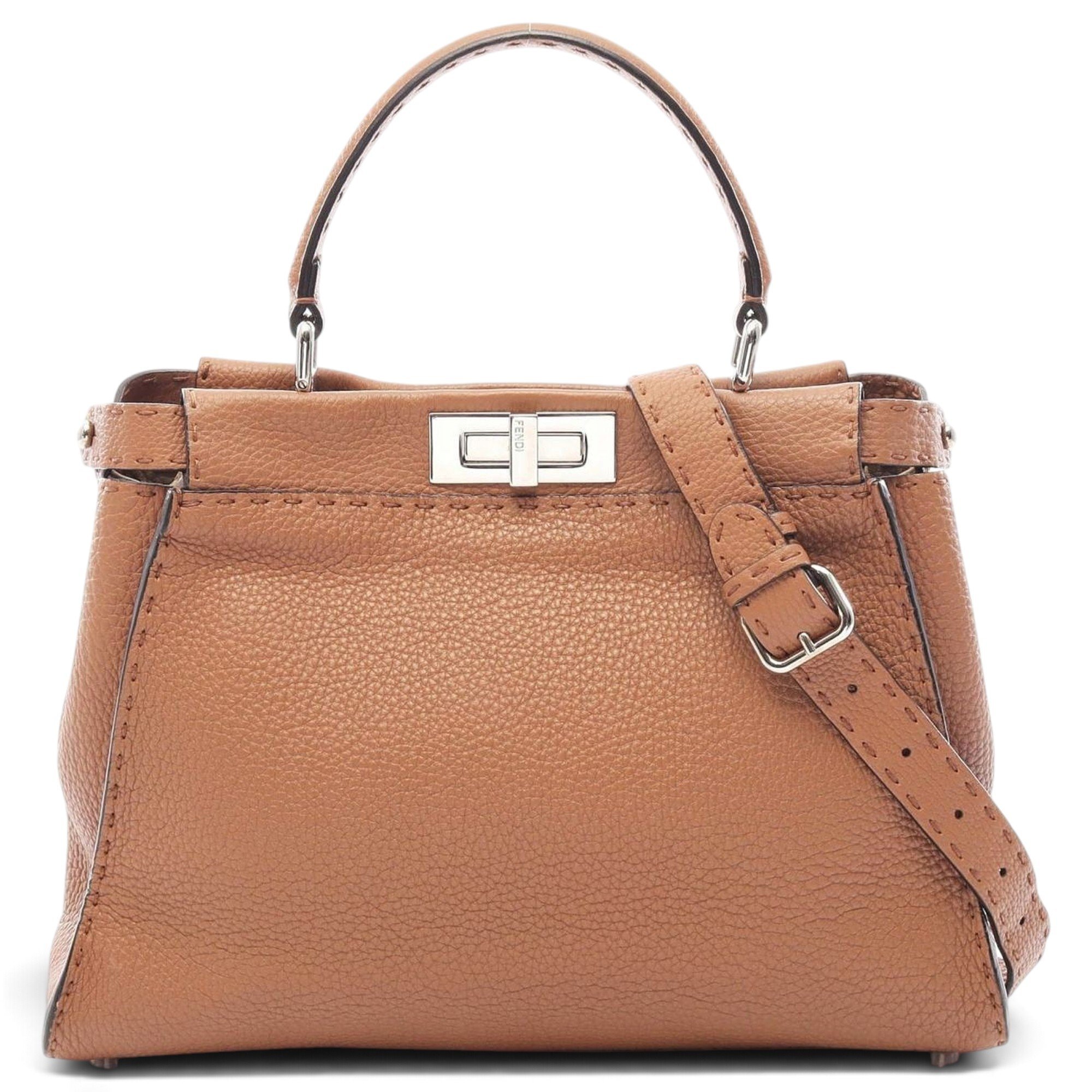 Peekaboo leather handbag