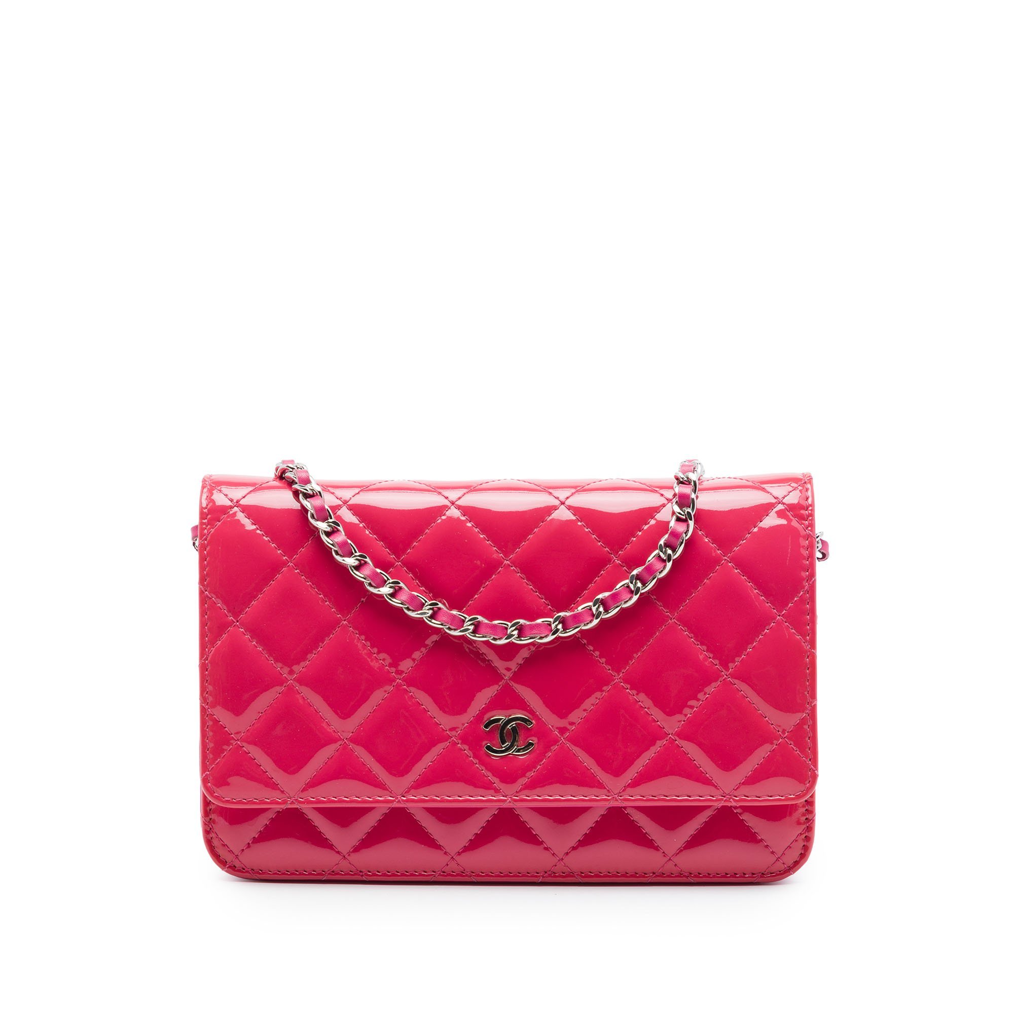 Wallet On Chain leather handbag