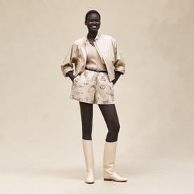 "Cahier du Colporteur" shorts with elastic waist