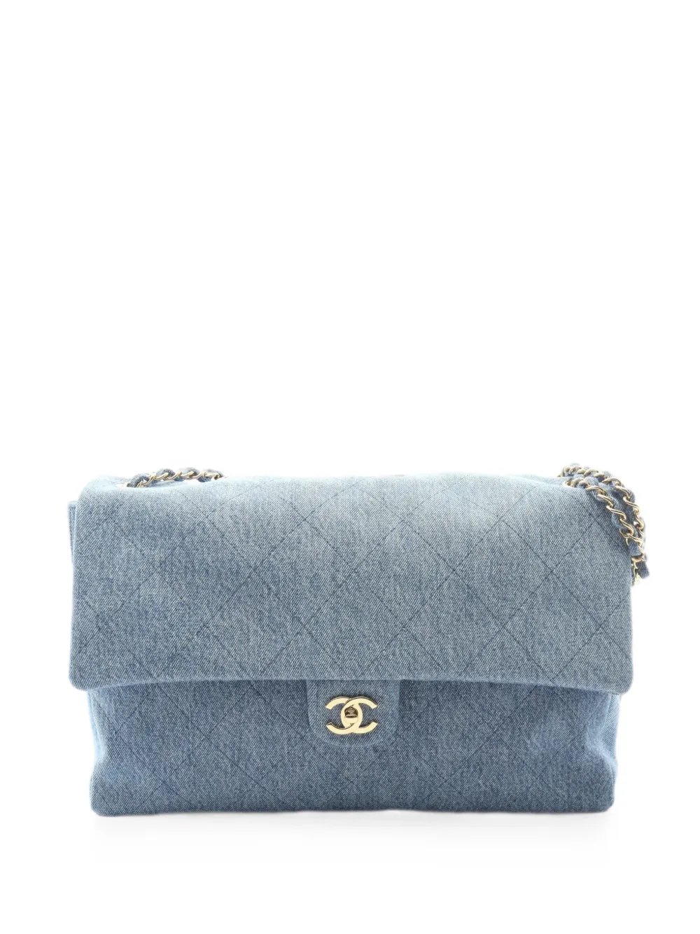 Matelassé chain shoulder bag