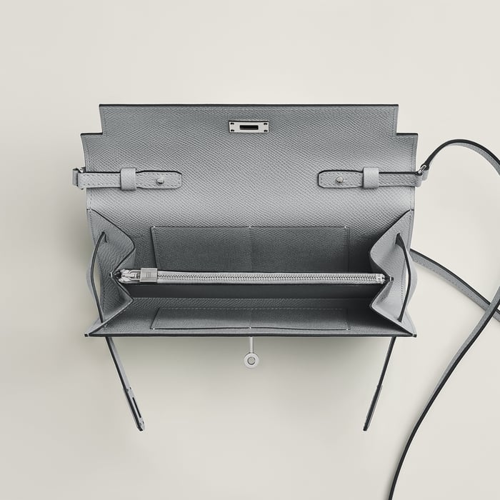 Gris Pantin Kelly Classique to Go Wallet