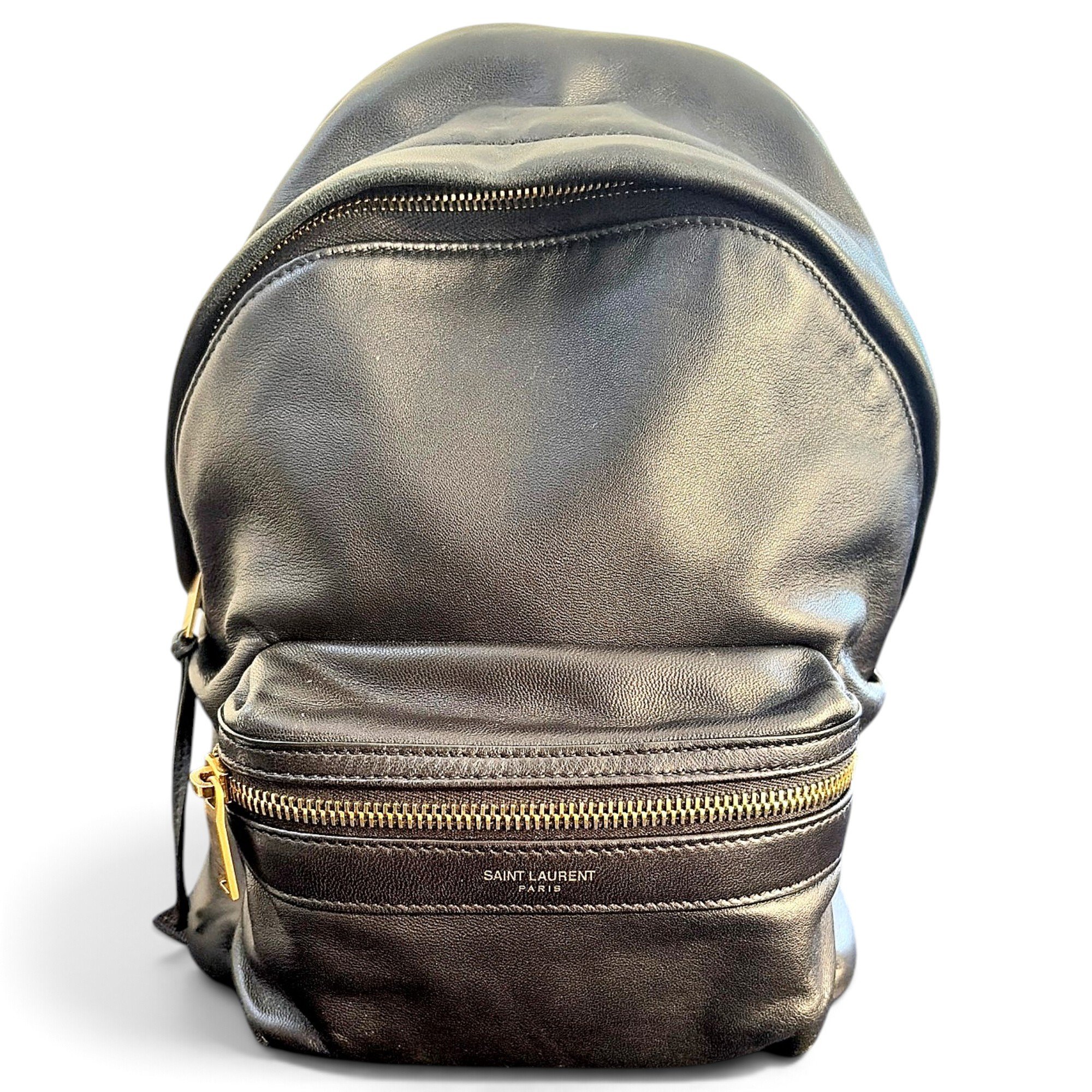 Leather backpack