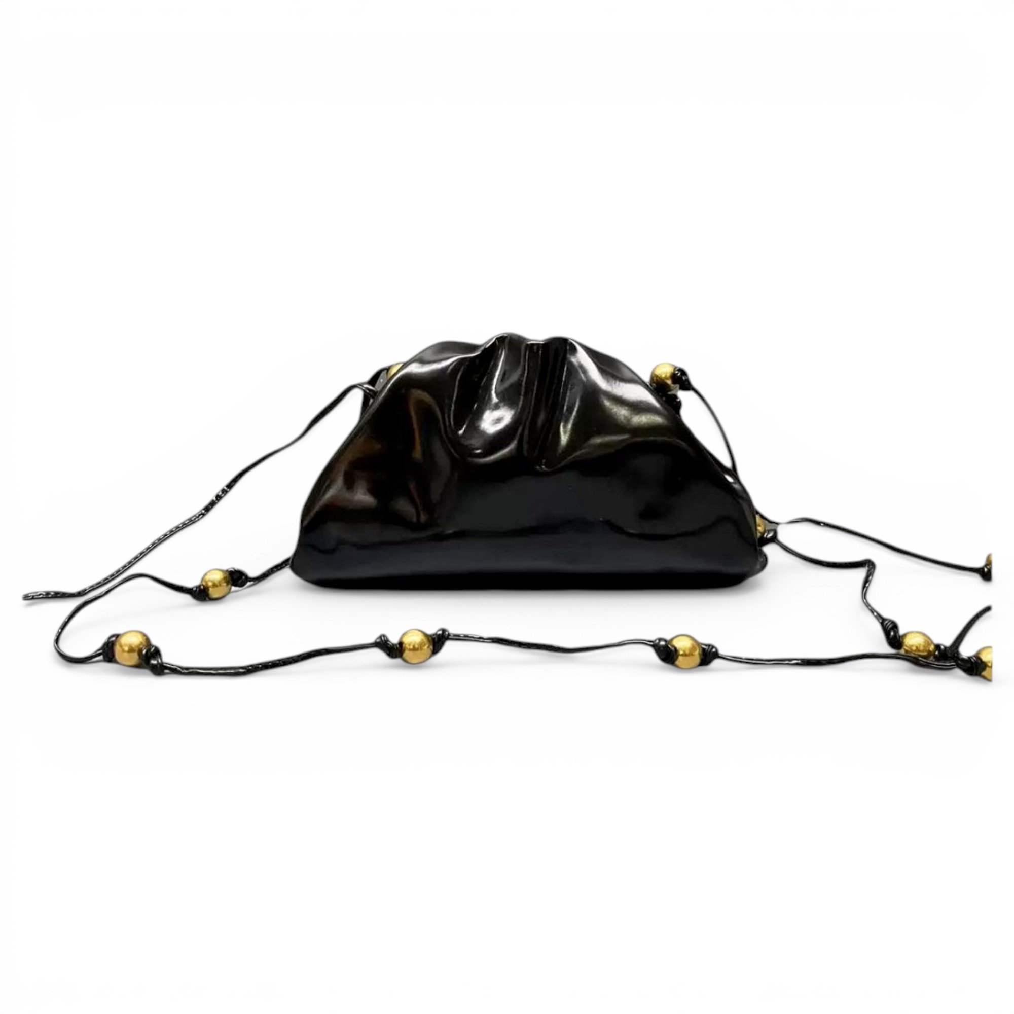 Pouch leather handbag