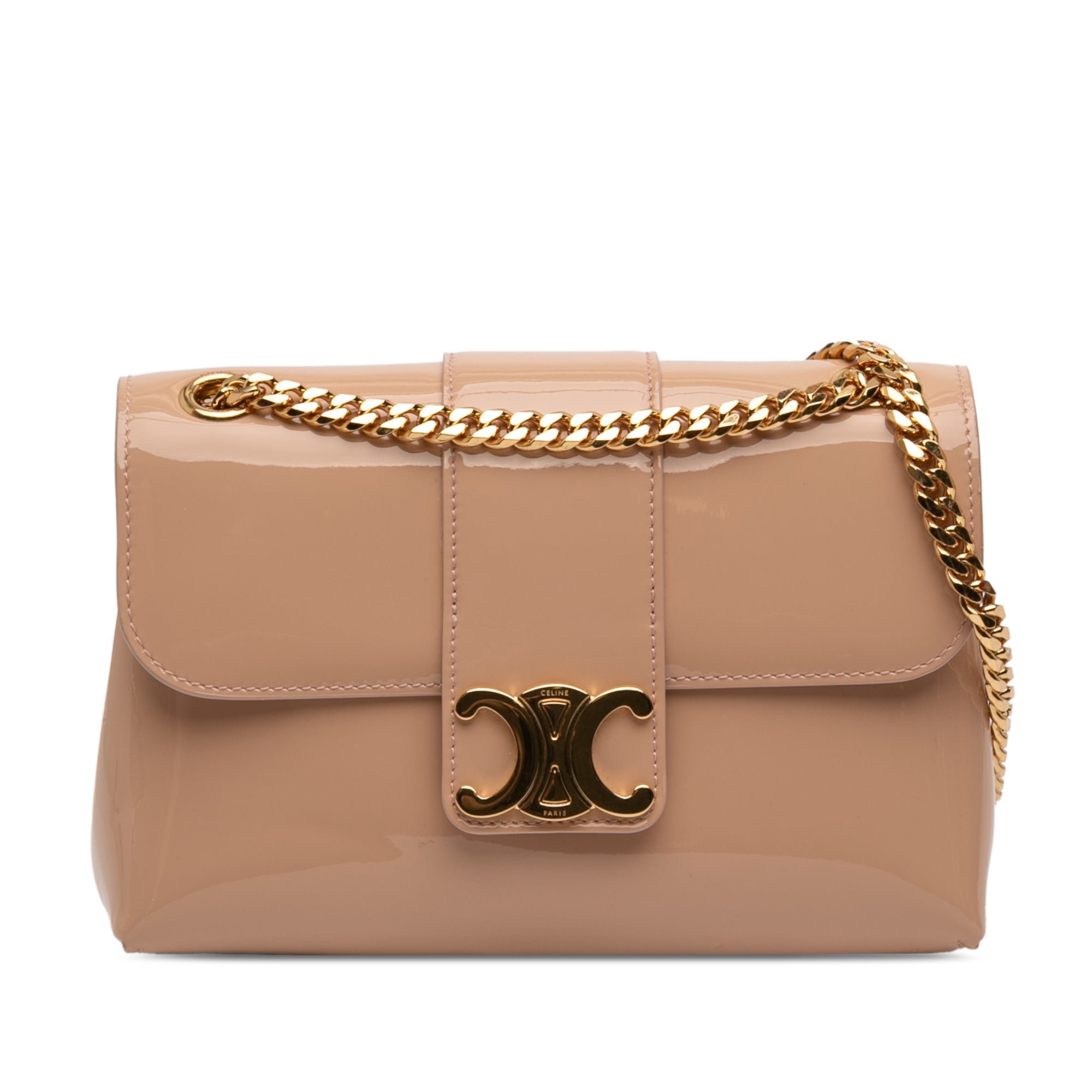 Patent leather handbag