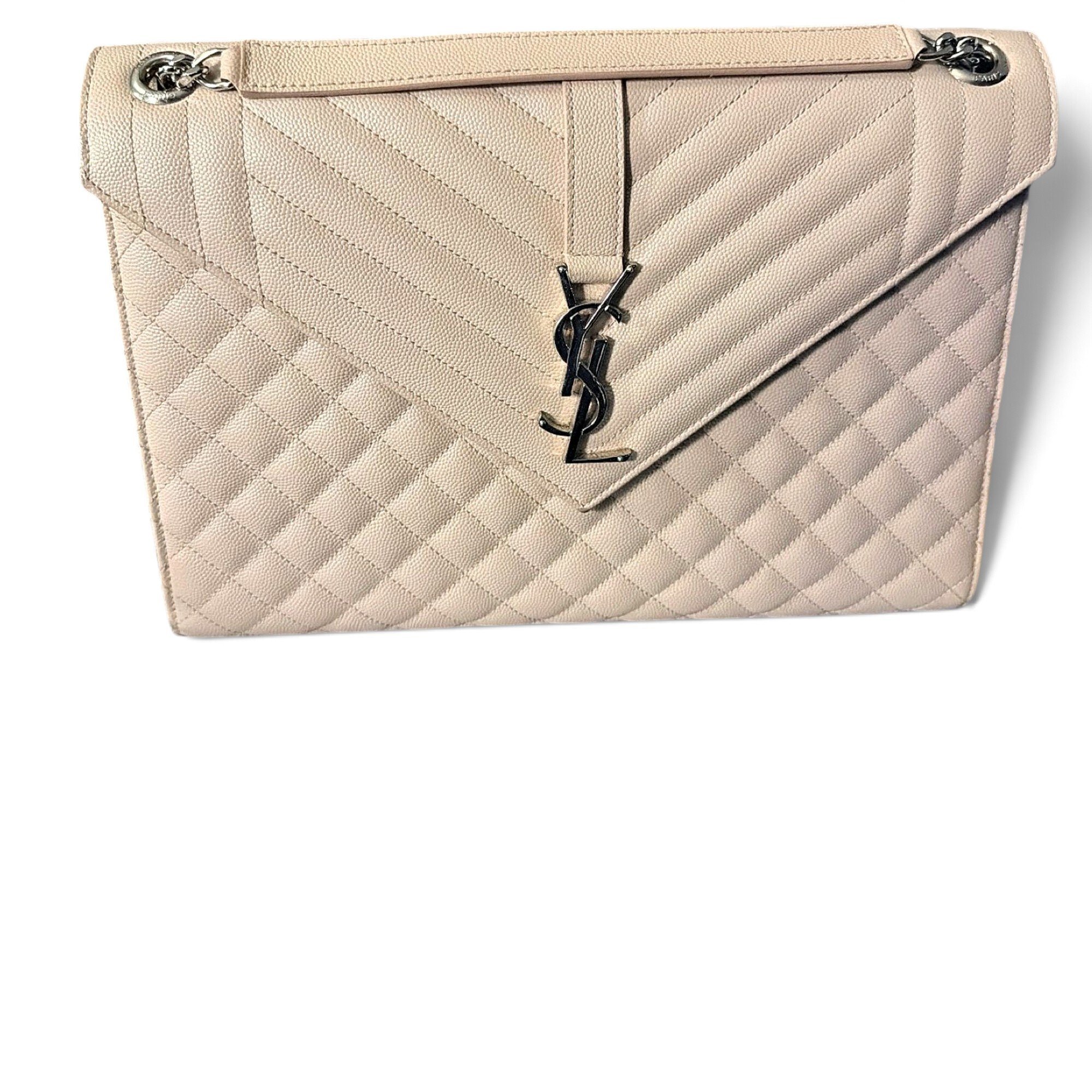 Envelope leather handbag