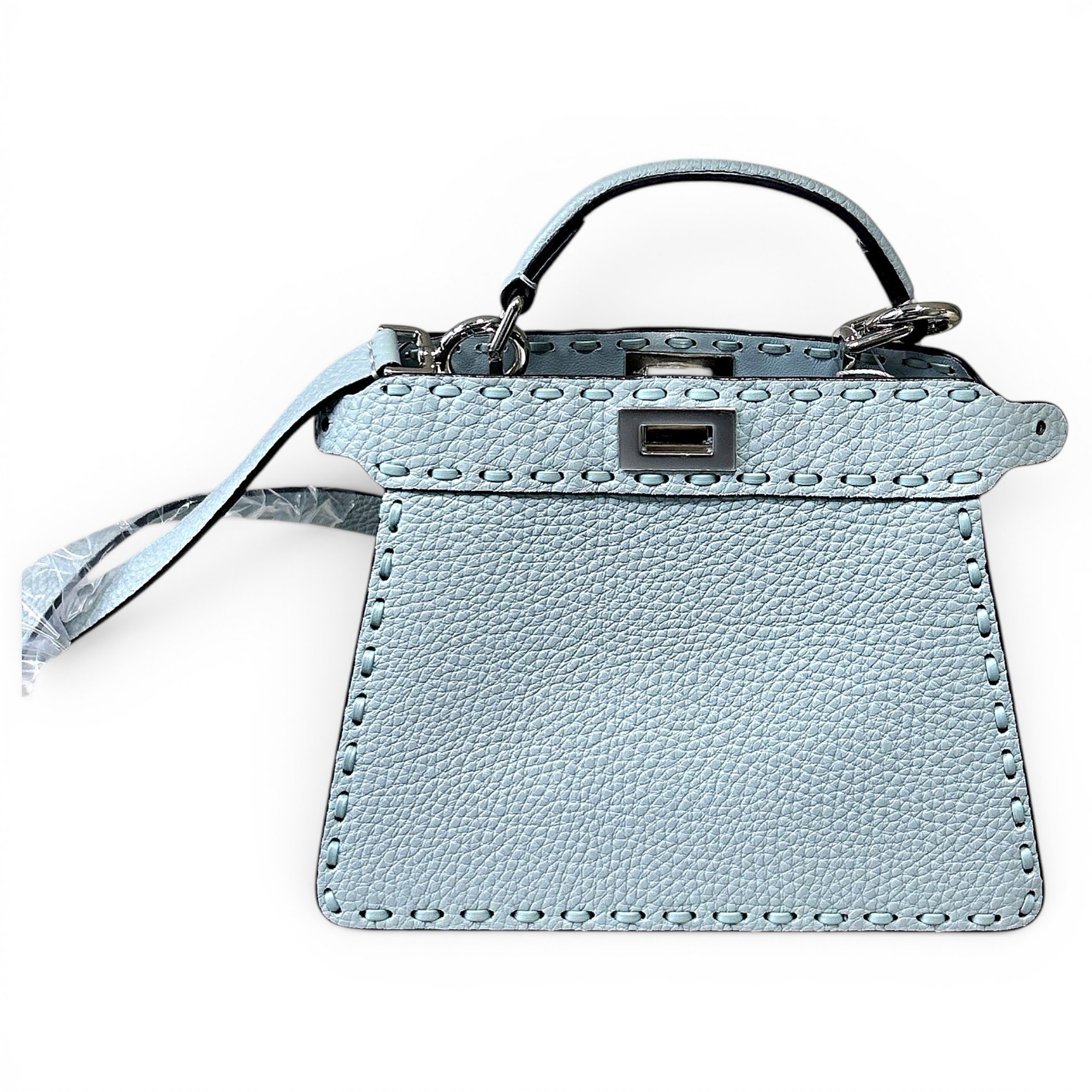 Peekaboo leather handbag