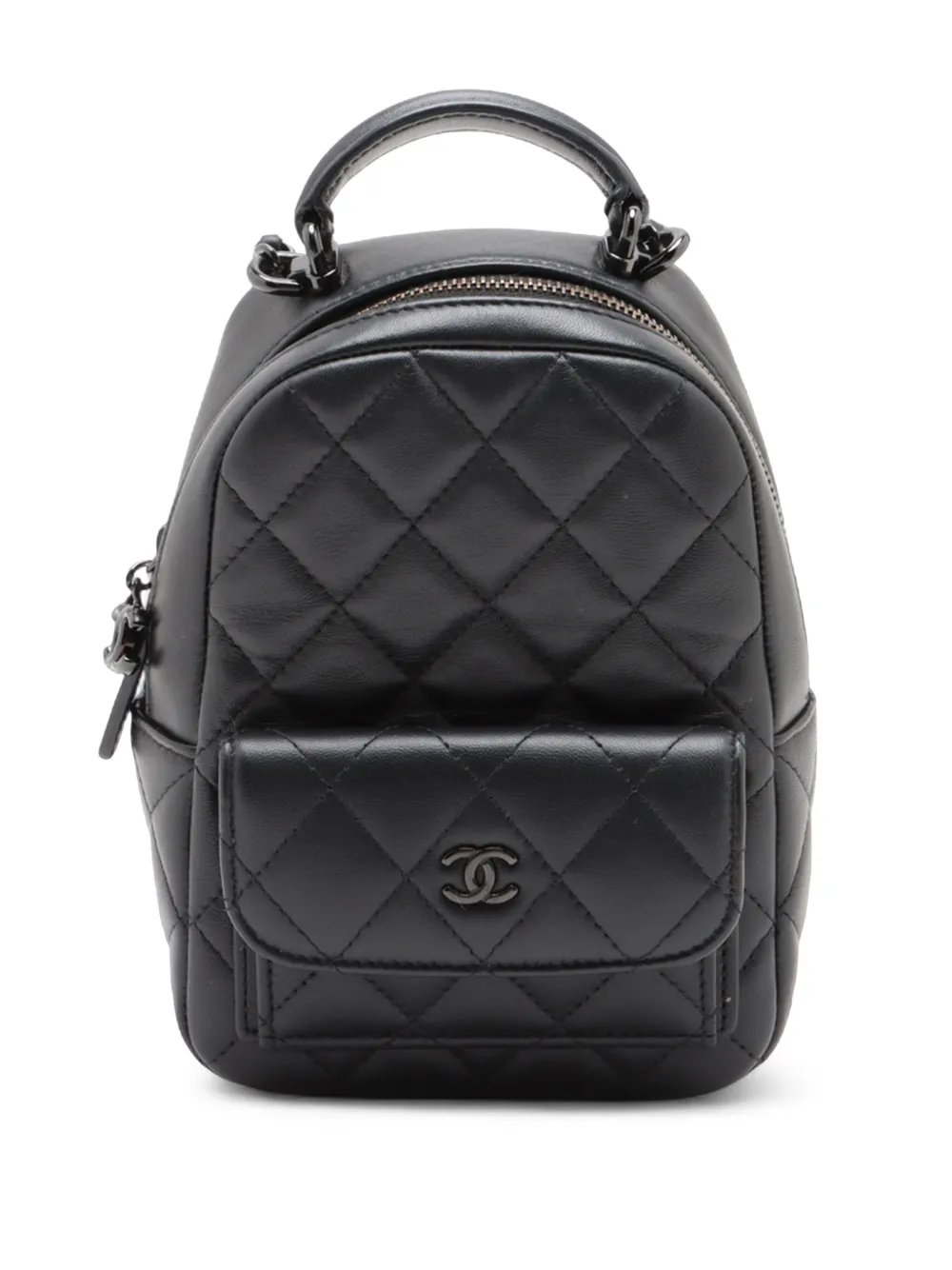 2021-2026 CC Quilted Lambskin backpack
